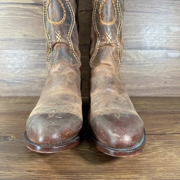 DAN POST ‘Albany’ Cowboy Boots Men’s Size 12 EW Leather Western Shoes - Picture 4 of 11